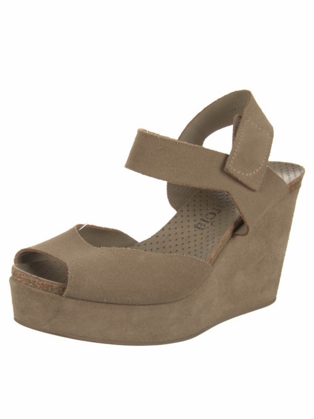 Pedro Garcia Suede Slingback Wedge Sandals